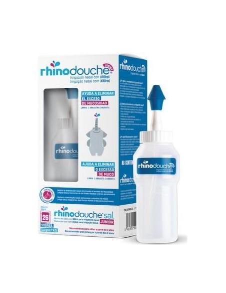 Rhinodouche Junior Irrigador Nasal + Rhinodouche Sal Junior 26 Sobres