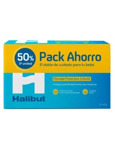 Duplo Halibut Dermoh Pomada Pañal Protectora, 2 Uds