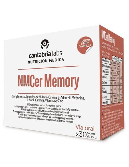 Nutrición Médica Nmcer Memory Sabor Limón Y Vainilla 30Uds