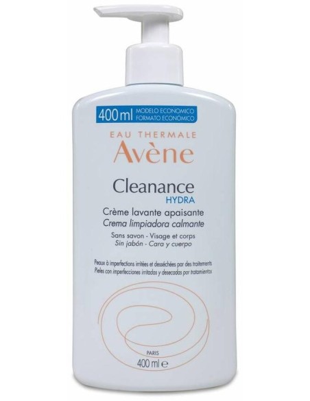 Avène Cleanance Hydra Crema Limpiadora Calmante, 400 Ml