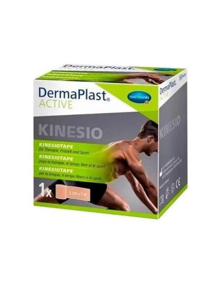 Dermaplast Active Cinta Kinesiológica Beige 5 M, 1 Ud
