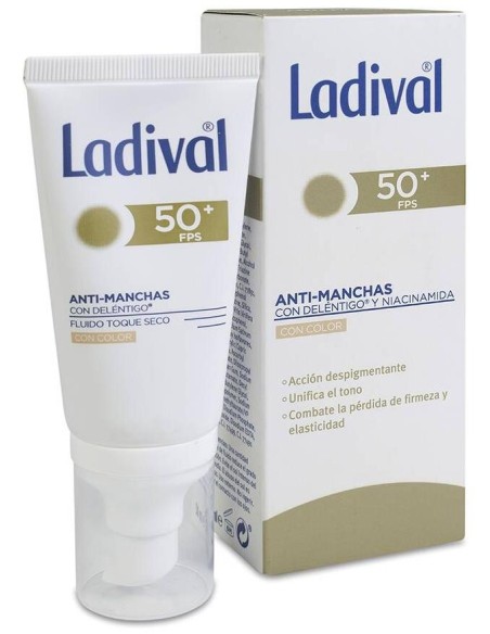 Ladival Acción Anti-Manchas Toque Seco Con Color Spf 50+, 50 Ml