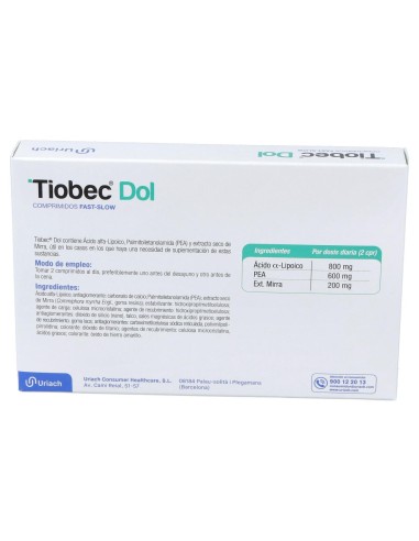 Tiobec Dol, 20 Comprimidos