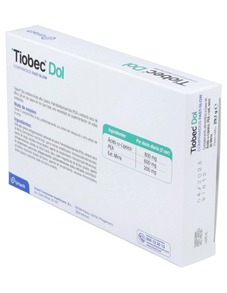 Tiobec Dol, 20 Comprimidos