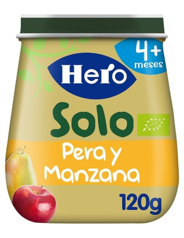 Hero Baby Solo Pera Y Manzana 120 Gr