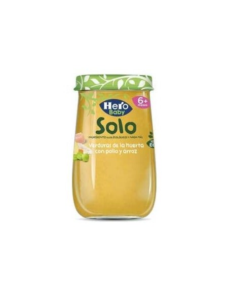 Hero Baby Solo Crema De Verduras, Pollo Y Arroz, 190 G