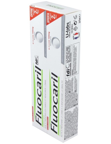 Duplo Fluocaril Bi-Fluoré Blanqueante, 2 Unidades