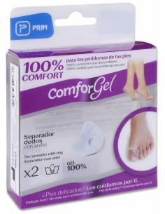 Comforgel Separador Dedos Con Anillo Talla L, 1 Par