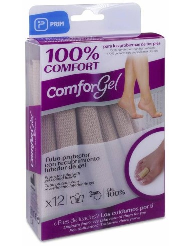 Comforsil Tubo Protector Recubrimiento Interior Gel, 12 Uds