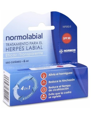 Normolabial Tratamiento Herpes Labial, 6 Ml