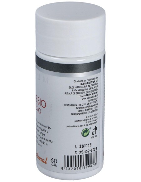 Nueva Dietetica Magnesio 537 Mg, 60 Cápsulas