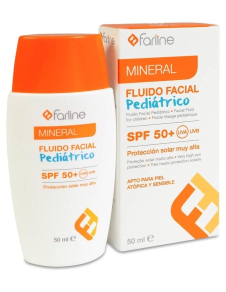 Farline Fluido Facial Pediátrico Spf 50+, 50 Ml