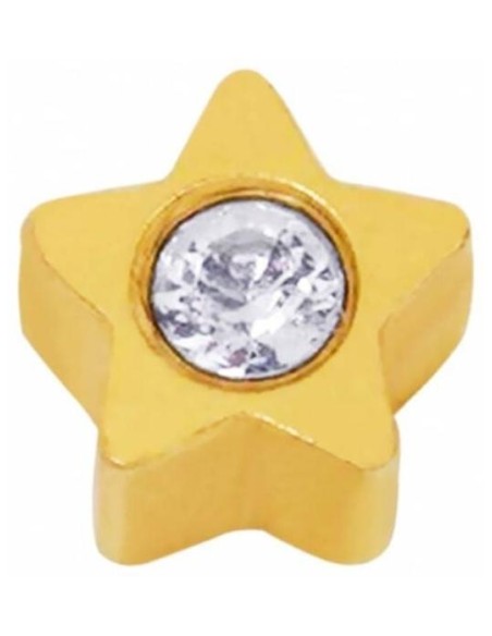 Prim Inverness Pendiente 24C Estrella Dorada Natural 24 K, 1 Unidad