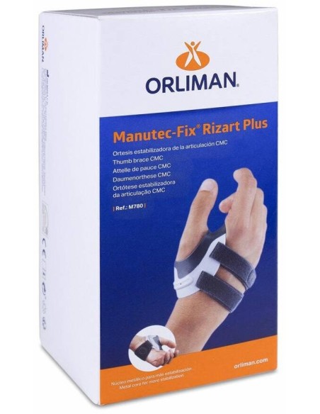 Orliman Ortesis Estabilizadora Articulación Carpometacarpiana M780 Mano Izquierda Talla 3, 1 Ud