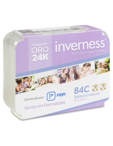 Prim Inverness Pendiente 84C Solitario Natural 24 K 3 Mm, 1 Unidad