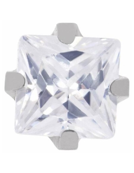 Prim Inverness Pendiente 112C Acero Solitario Square 3 Mm, 1 Unidad