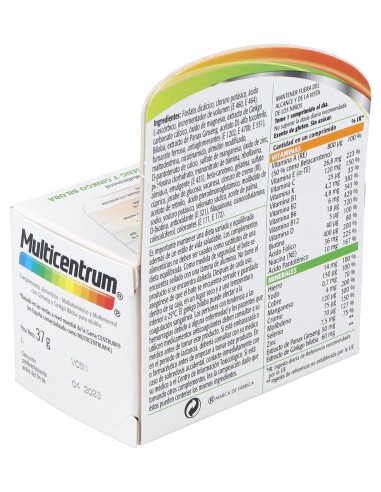 Multicentrum Plus Ginseng Y Ginkgo, 30 Comprimidos