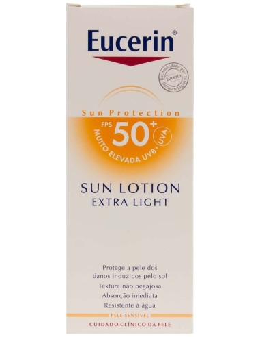 Eucerin Sun Loción Extra Light Sensitive Protect Spf 50+, 150 Ml