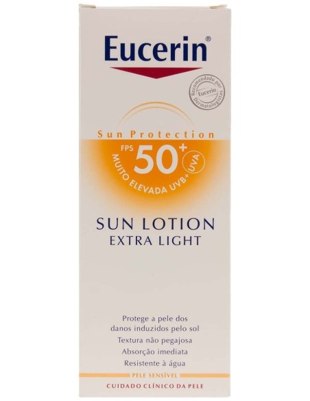 Eucerin Sun Loción Extra Light Sensitive Protect Spf 50+, 150 Ml