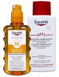 Eucerin Sun Spray Transparente Sensitive Protect Fps 50, 200 Ml 2
