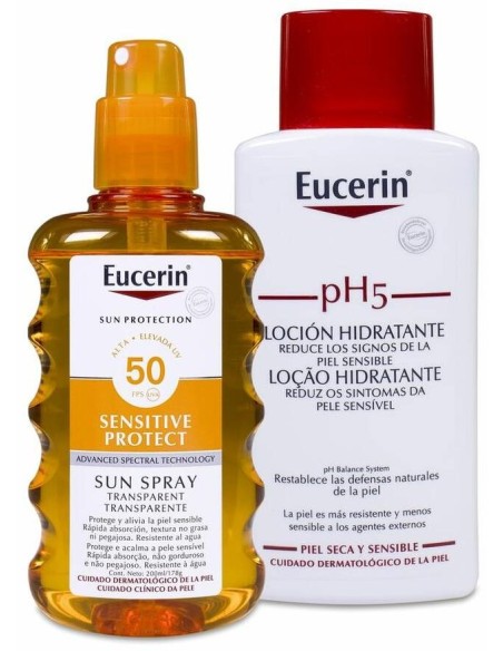 Eucerin Sun Spray Transparente Sensitive Protect Fps 50, 200 Ml