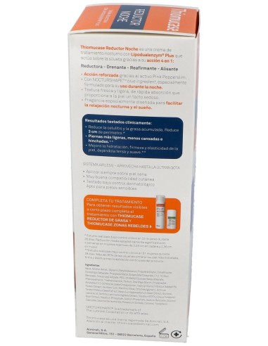 Thiomucase Crema Reductora De Noche, 500 Ml