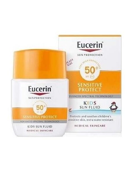 Eucerin Fluido Solar Infantil Sensitive Protect Spf50+ 50Ml