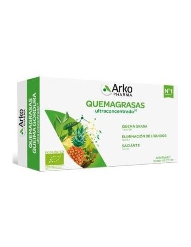 Arkopharma Arkofluido Quemagrasas Ultraconcentrado 20 Ampollas