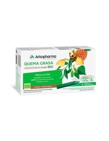 Arkopharma Arkofluido Quemagrasas Ultraconcentrado 20 Ampollas
