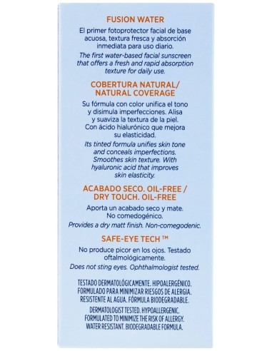 Isdin Fusion Water Color Medium Fotoprotector Spf 50, 50 Ml