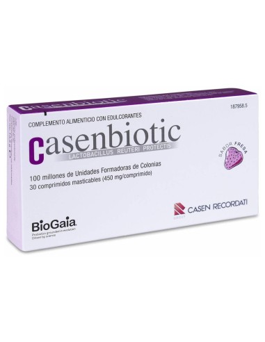 Casenbiotic Sabor Fresa, 30 Comprimidos