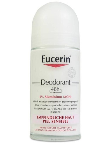 Eucerin Desodorante Roll-On Sin Alumino, 50 Ml
