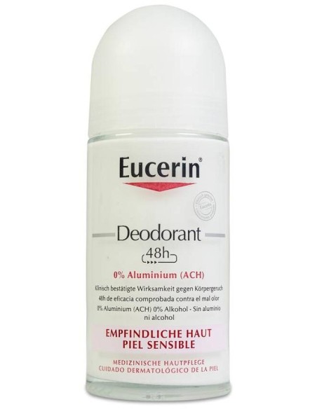 Eucerin Desodorante Roll-On Sin Alumino, 50 Ml