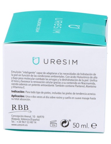 Uresim Crema Ácido Hialurónico, 50 Ml