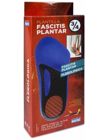 Herbi Feet Plantilla Fascitis Plantar 3/4 Talla S, 1 Par