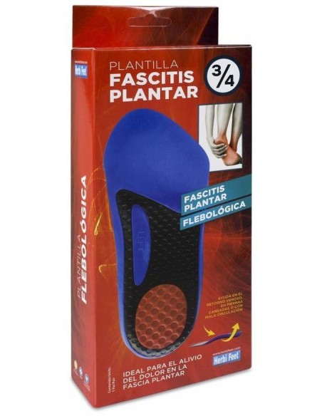 Herbi Feet Plantilla Fascitis Plantar 3/4 Talla S, 1 Par