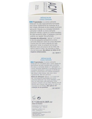 Acm Sédacalm Crema Calmante, 120 Ml