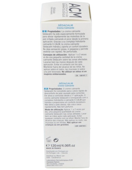 Acm Sédacalm Crema Calmante, 120 Ml
