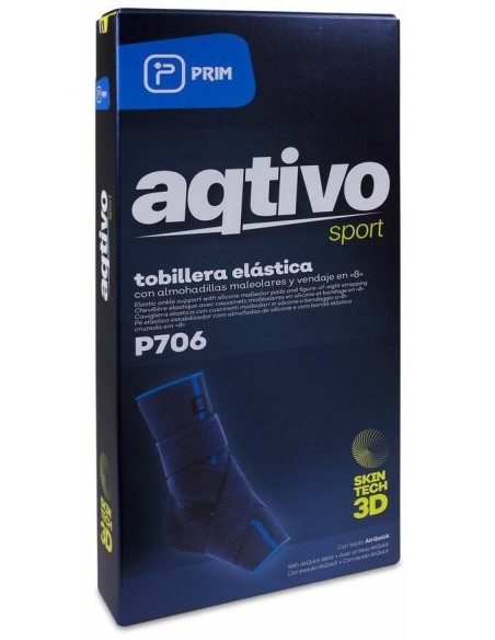 Prim Aqtivo Tobillera Elástica Con Almohadillas Talla M, 1 Ud