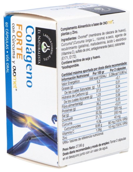 Colageno Forte Colageno+Ovomet+Curcuma 60Cap.