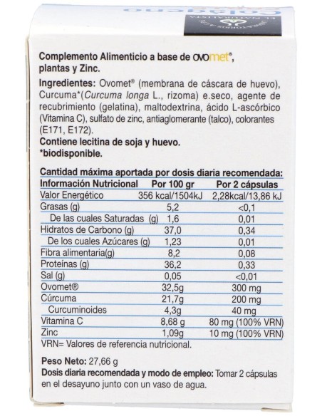 Colageno Forte Colageno+Ovomet+Curcuma 60Cap.