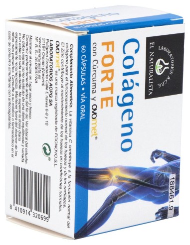 Colageno Forte Colageno+Ovomet+Curcuma 60Cap.