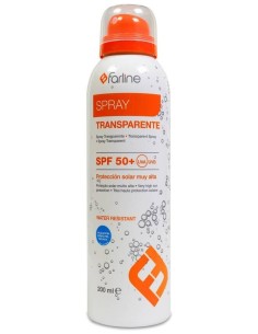 Farline Spray Transparente Water Resistant Spf 50+, 200 Ml