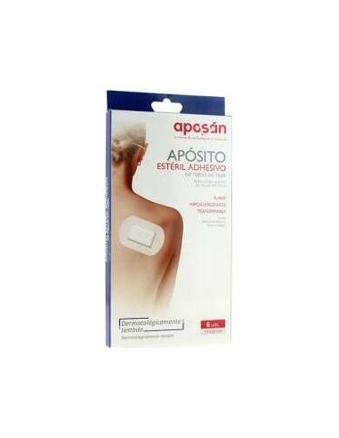 Aposán Apósito Estéril Adhesivo Tejido Sin Tejer 10X20 Cm, 6 Uds