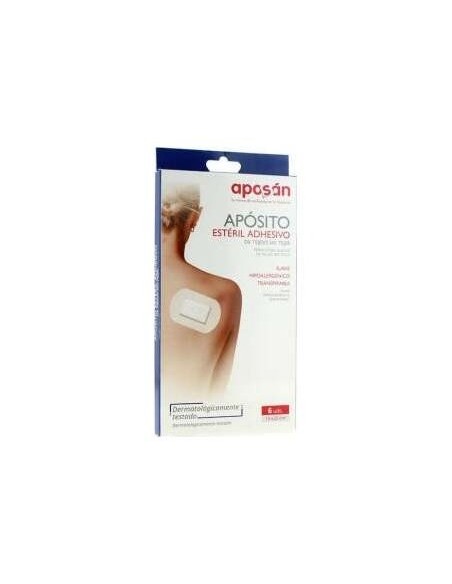 Aposán Apósito Estéril Adhesivo Tejido Sin Tejer 10X20 Cm, 6 Uds