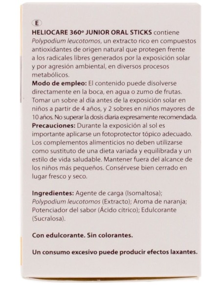Heliocare 360º Junior Oral Sticks, 20 Uds