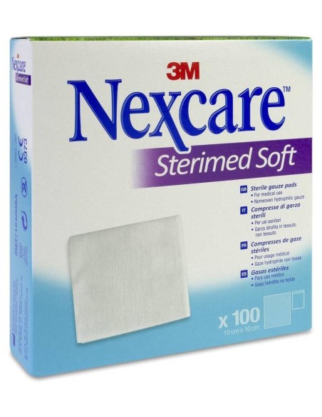 Nexcare Sterimed Soft Gasas Estériles 10 X 10 Cm, 100 Gasas