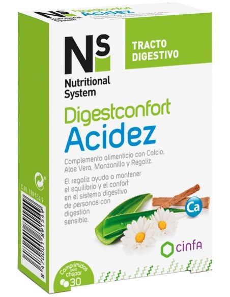 Ns Digestconfort Acidez, 30 Comprimidos