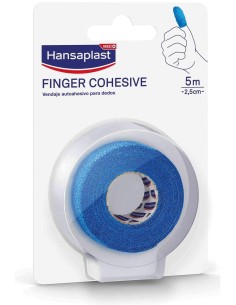 Hansaplast Venda Cohesiva Para Dedos Azul 5 M X 2,5 Cm, 1 Ud