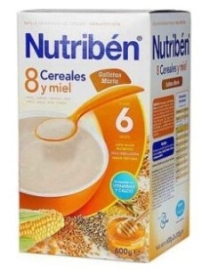 Nutribén 8 Cereales Y Miel Galletas María, 600 G